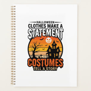 Halloween Statement Costumes Vintage T-Shirt Desig Planner