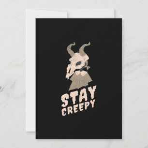 Halloween Stay Creepy Goat Gift Invitation