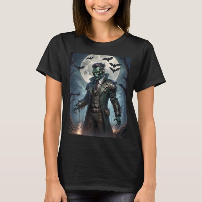 Halloween Steampunk Frankenstein's Monster T-Shirt (Front)
