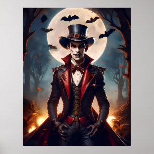 Halloween Steampunk Gothic Zombie Vampire Poster