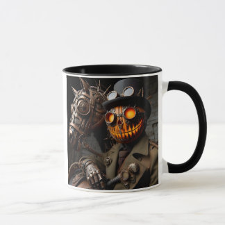 Halloween Steampunk Jack-O-Lantern Horseman Mug