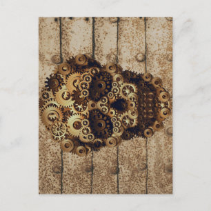 Halloween Steampunk Postcard