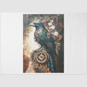 Halloween Steampunk Raven Tissue Paper