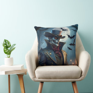 Halloween Steampunk Southern Gentleman Zombie Cushion