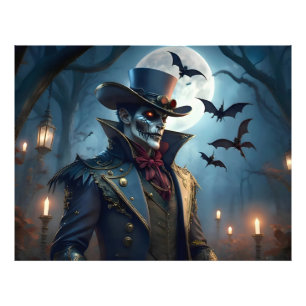 Halloween Steampunk Southern Gentleman Zombie Photo Print