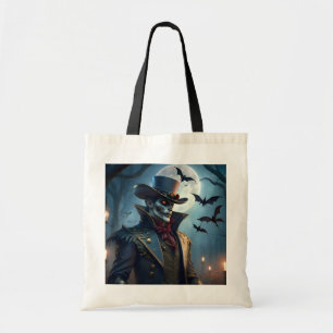 Halloween Steampunk Southern Gentleman Zombie Tote Bag