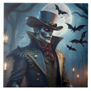 Halloween Steampunk Southern Gothic Zombie Tile