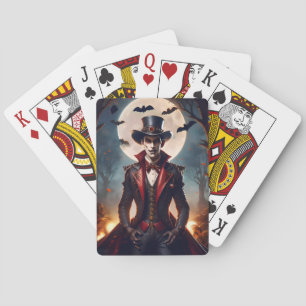 Halloween Steampunk Vampire Zombie Playing Cards