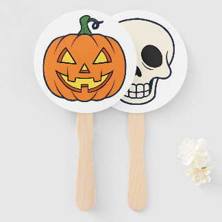 Halloween Stick Faces – Double-Sided Party Props Hand Fan