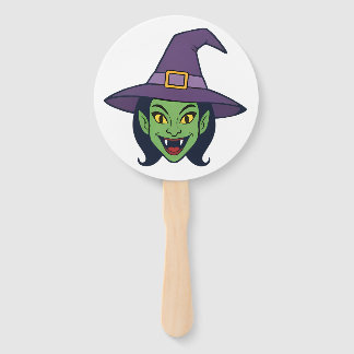 Halloween Stick Faces – Double-Sided Party Props Hand Fan