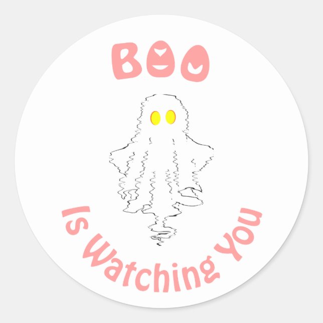 Halloween Sticker | Boo Is Watching You (Front)
