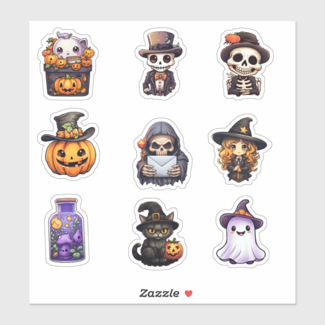 Halloween Sticker Bundle (Sheet)