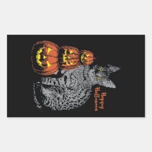 Halloween Sticker - Cat Pumpkins