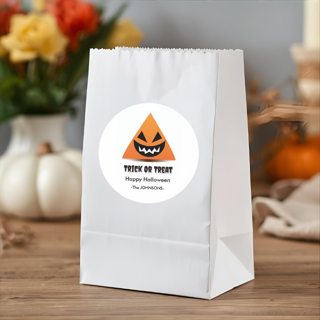 Halloween Sticker – Triangle Pumpkin Face (Creator Uploaded)