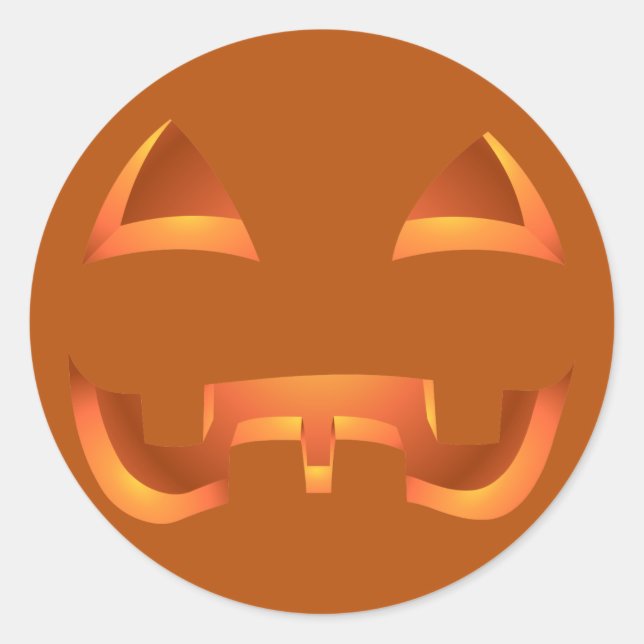 Halloween Stickers Personalised Pumpkin Stickers (Front)