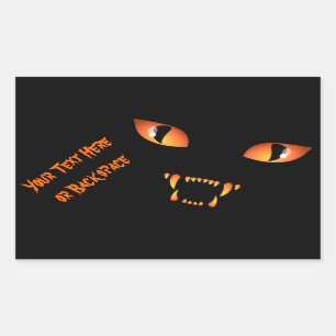 Halloween Stickers Personalised Spooky Cat Sticker