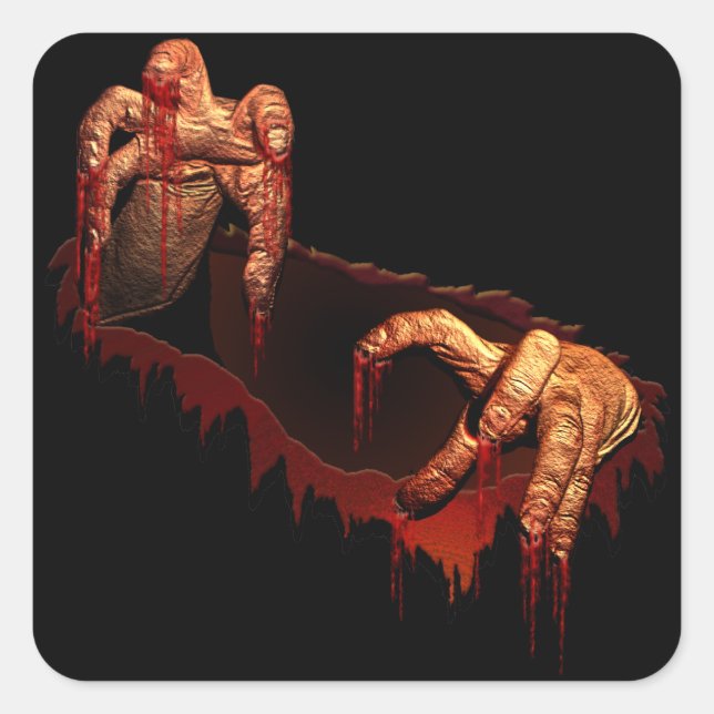 Halloween Stickers Personalised Zombie Stickers (Front)