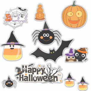 Halloween stickers sheet