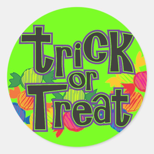 Halloween Stickers to give and trade! (Front)