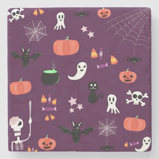Halloween Stone Coaster (Front)