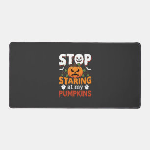Halloween Stop Staring at My Pumpkins Desk Mat