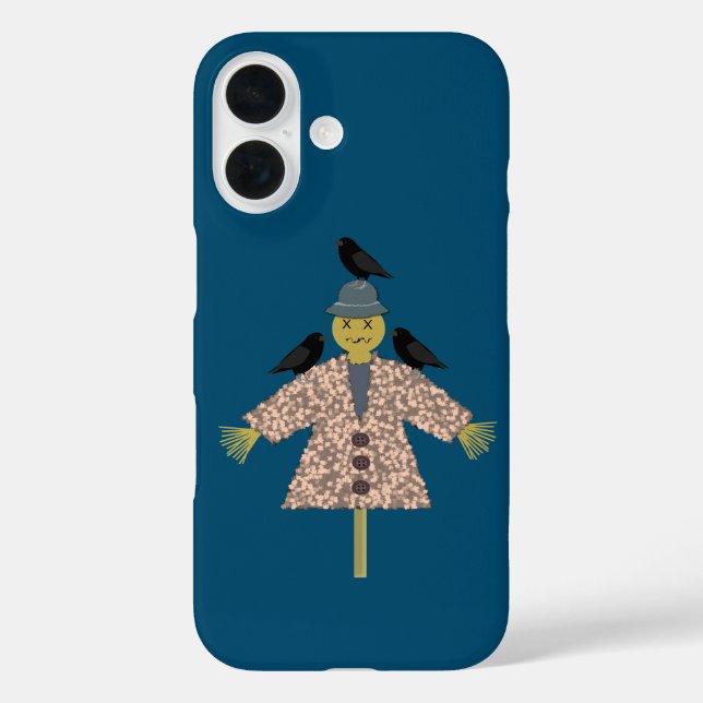 Halloween Straw Scarecrow and Ravens Case-Mate iPhone Case (Back)