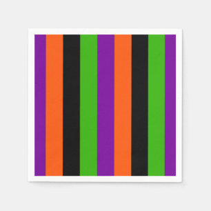 Halloween Stripes in Classic Colors Napkin