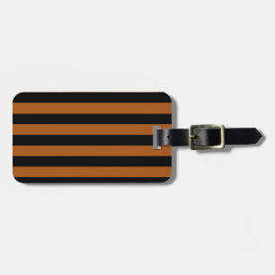 Halloween Stripes Luggage Tag