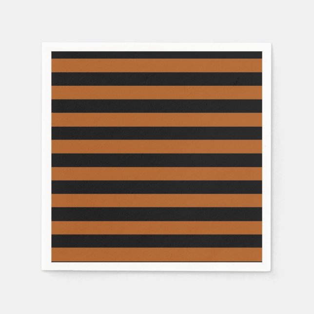 Halloween Stripes Napkin (Front)
