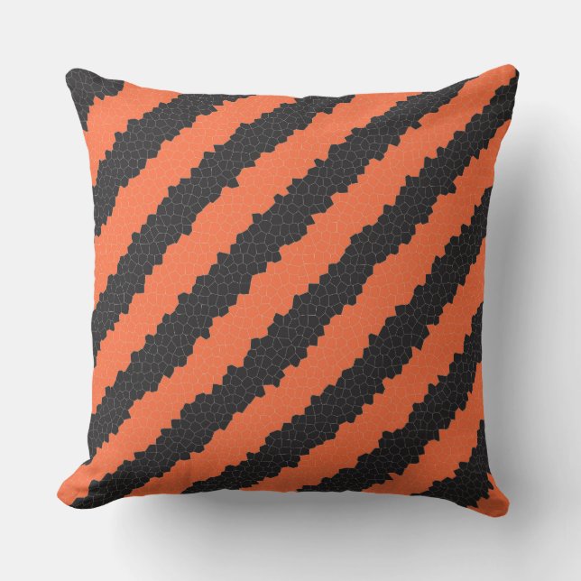 halloween stripes outdoor pillow (Front)