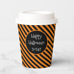 Halloween Stripes Paper Cups
