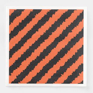 halloween stripes paper napkins