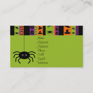 Halloween Stripes Profile Card