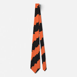 halloween stripes tie