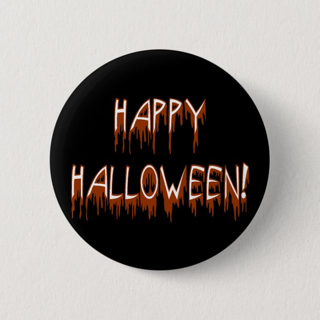 Halloween Suffering Text 6 Cm Round Badge (Front)
