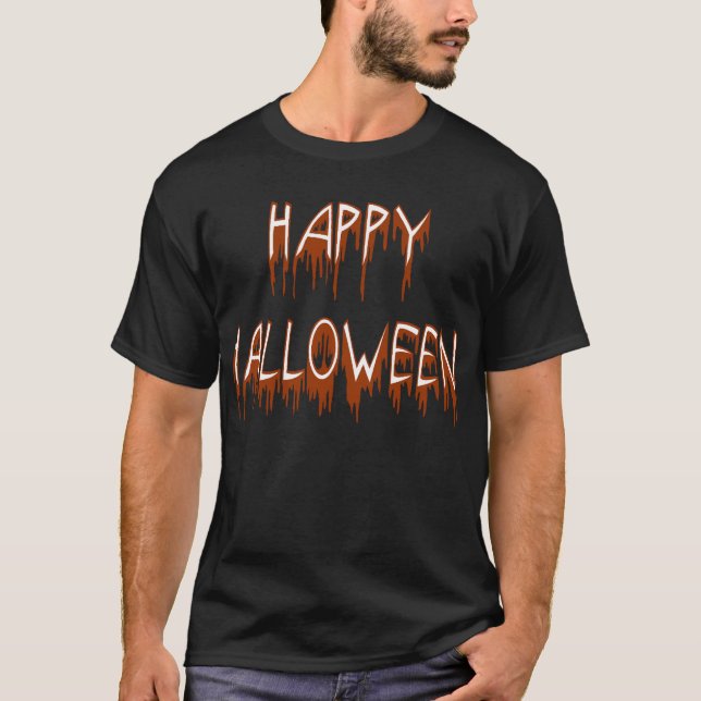 Halloween Suffering Text T-Shirt (Front)
