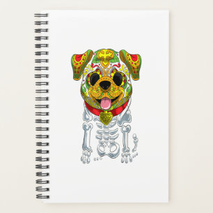 Halloween Sugar Skull Bulldog Gift Planner