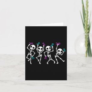 Halloween Suicide Prevention Awareness Skeleton Wo Card