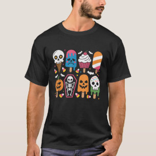 Halloween Summer Popsicle Halloween Ice Cream Summ T-Shirt