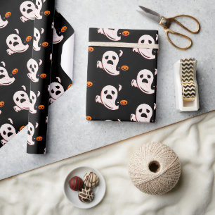 Halloween Super Ghost Wrapping paper