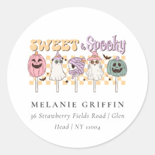 Halloween Sweet and Spooky Ghost Address Labels