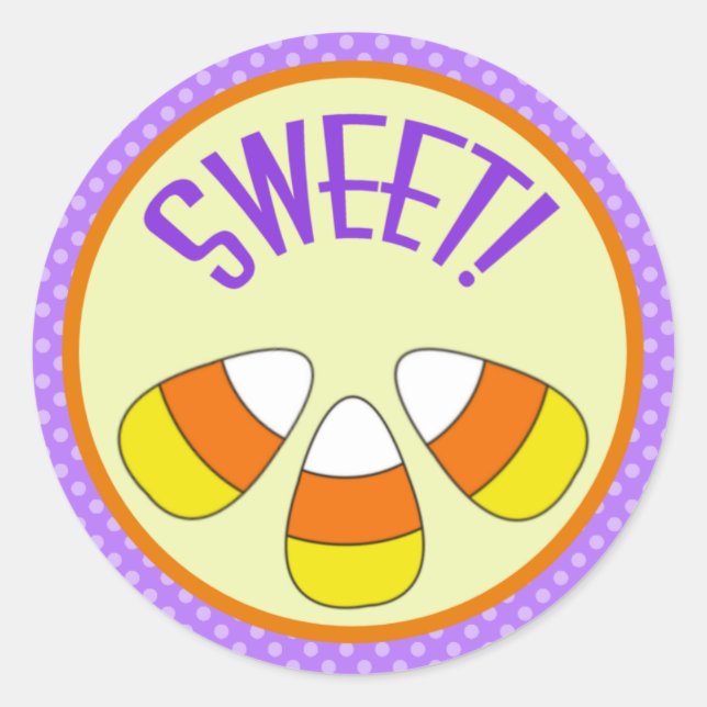 Halloween Sweet Candy Corn Sticker (Front)