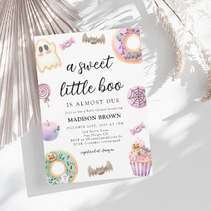 Halloween Sweet Little Boo Baby Shower Invitation