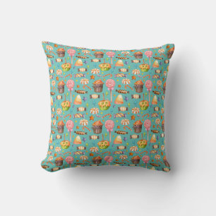 Halloween sweets seamless pattern wrapping paper cushion
