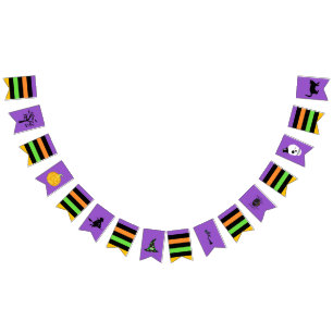 Halloween Symbols Bunting Flags