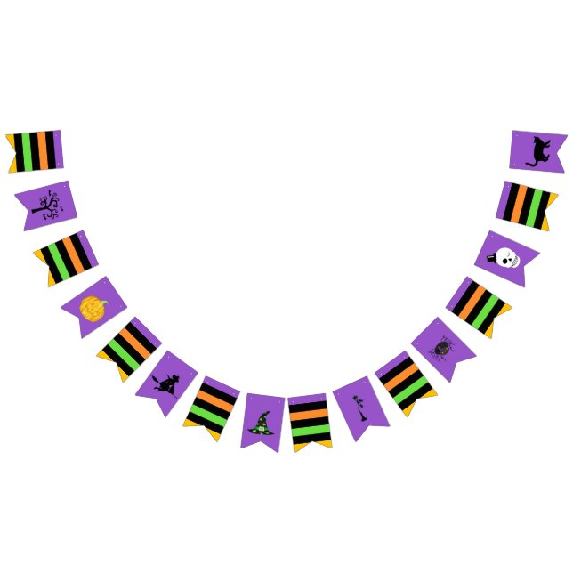 Halloween Symbols Bunting Flags (All)