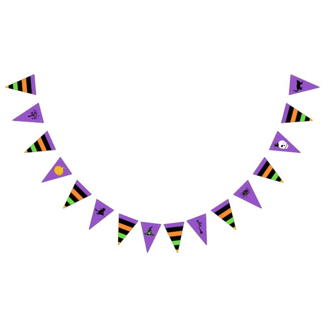Halloween Symbols Pennant Bunting Flags (All)