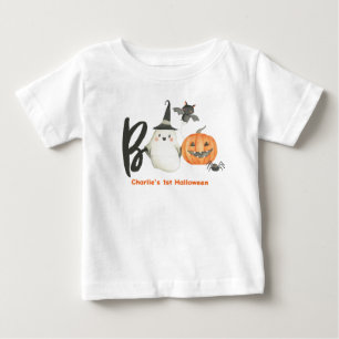 Halloween T-shirt-Baby's First Birthday-Boo-Spooky Baby T-Shirt