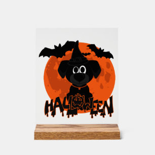 Halloween t-shirt dogs acrylic sign