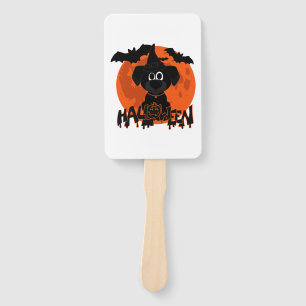 Halloween t-shirt dogs hand fan